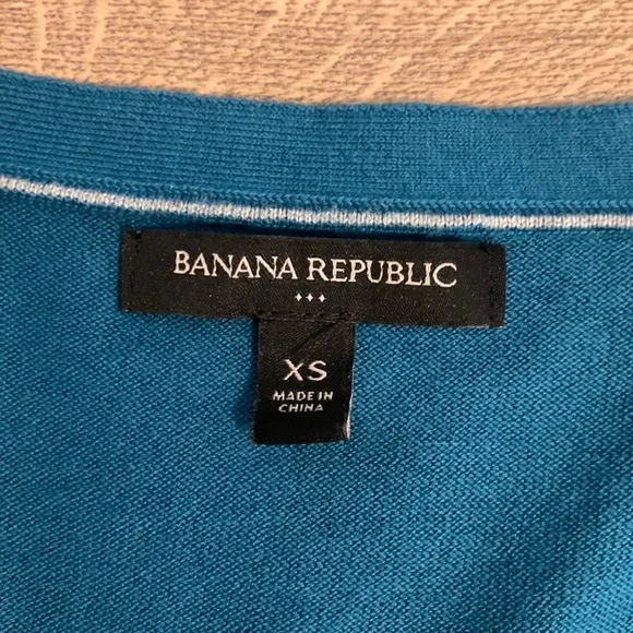 Banana Republic Factory teal cardigan, XS - Picture 3 of 6